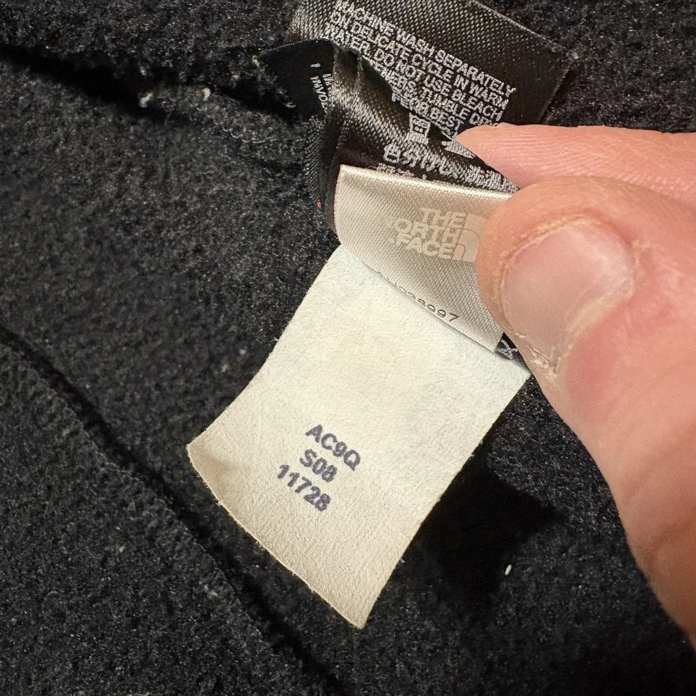 The North Face Denali Jacket Girls XL Black Polartec Fleece Zip Pockets Outdoor